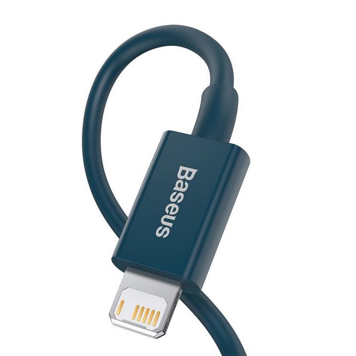 کابل ۲ متری USB به Lightning بیسوس مدل Baseus Superior Series Cable CALYS-C03 رنگ آبی